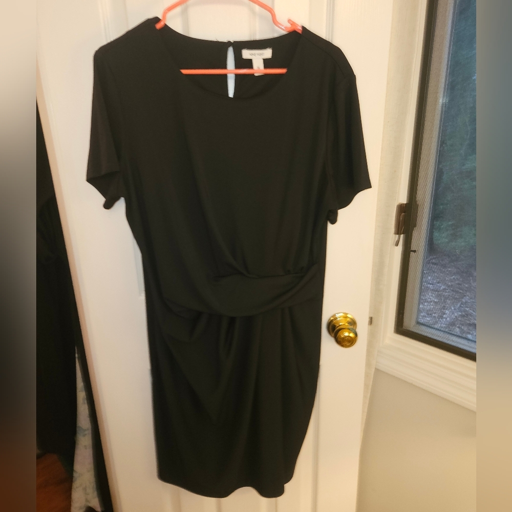 Nine West Classic Black Midi Dress